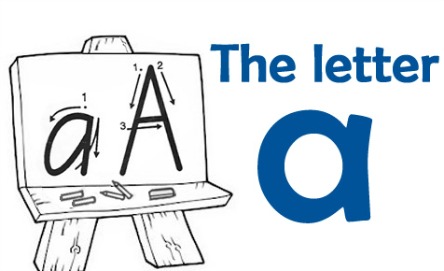 How to write: The letter a